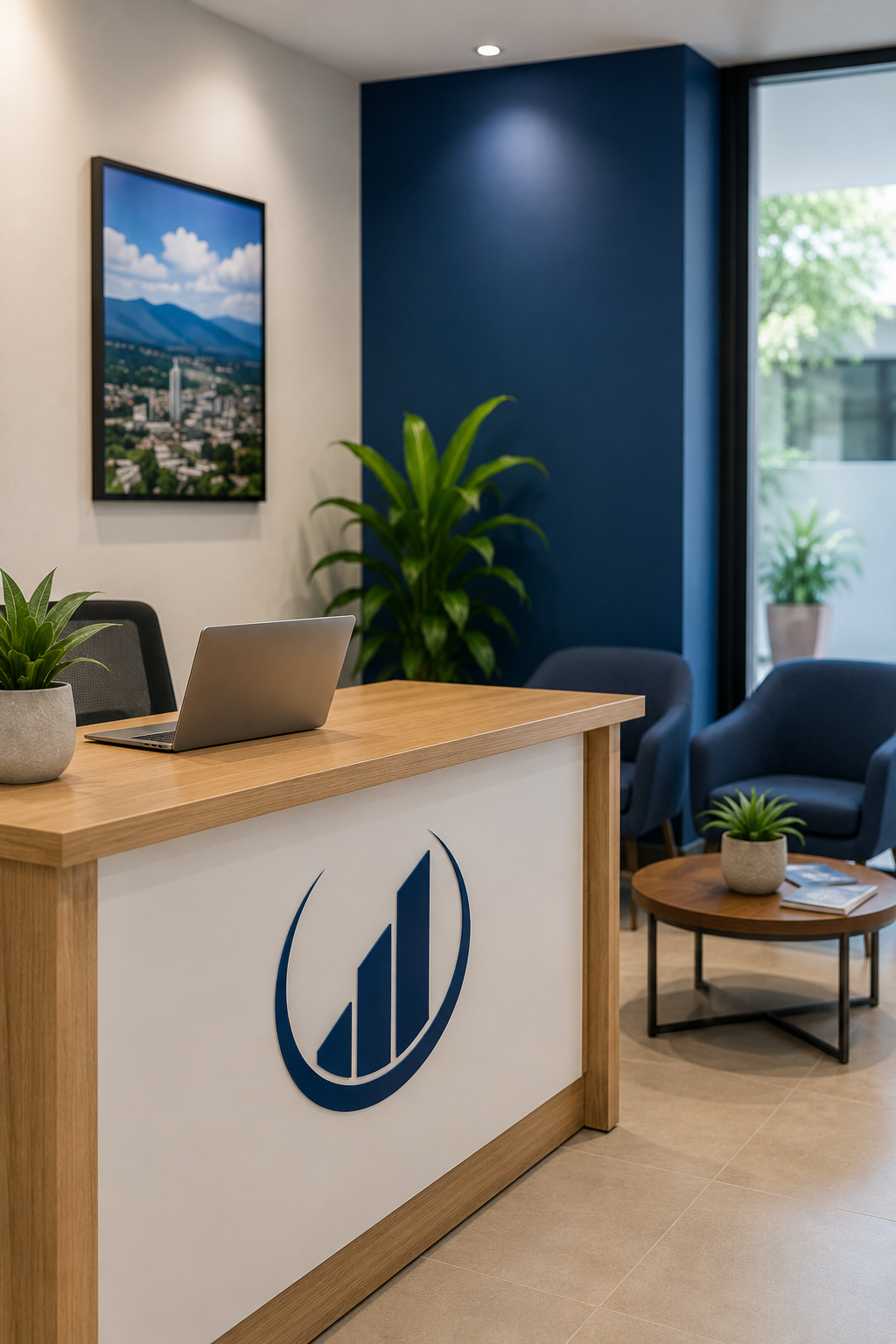 Recepción de las oficinas del COHPUCP Zona Norte